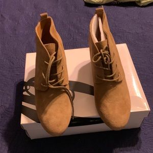 Nine West Wedge Booties Size 10 - New in box